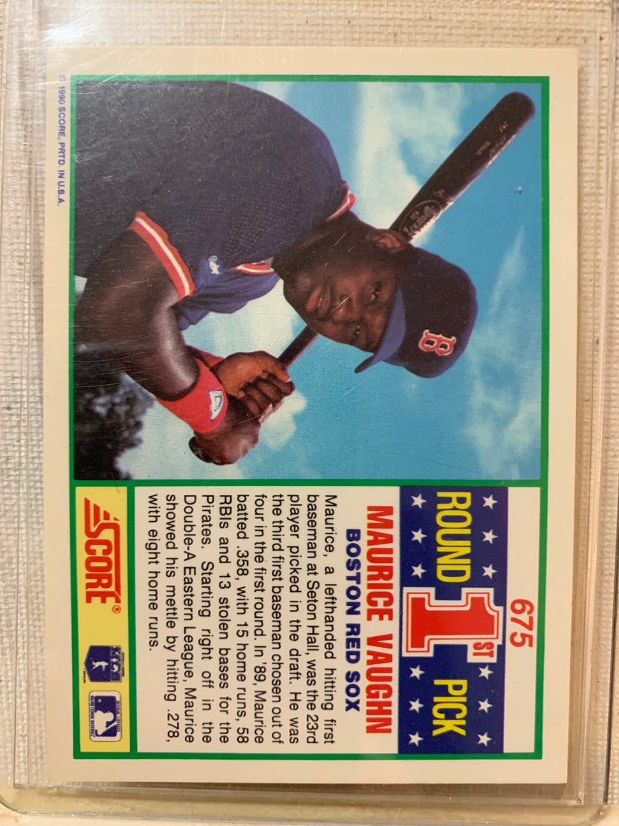  1990 Score Baseball #675 Mo Vaughn Rookie Card