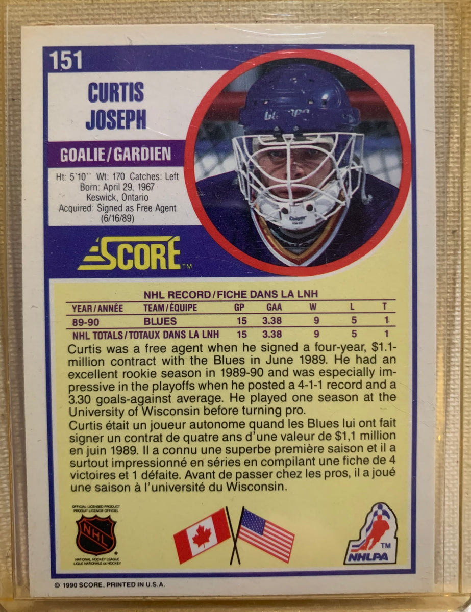 a lil Throwback😏 Curtis Joseph CUJO Top Prospect Card from 1990