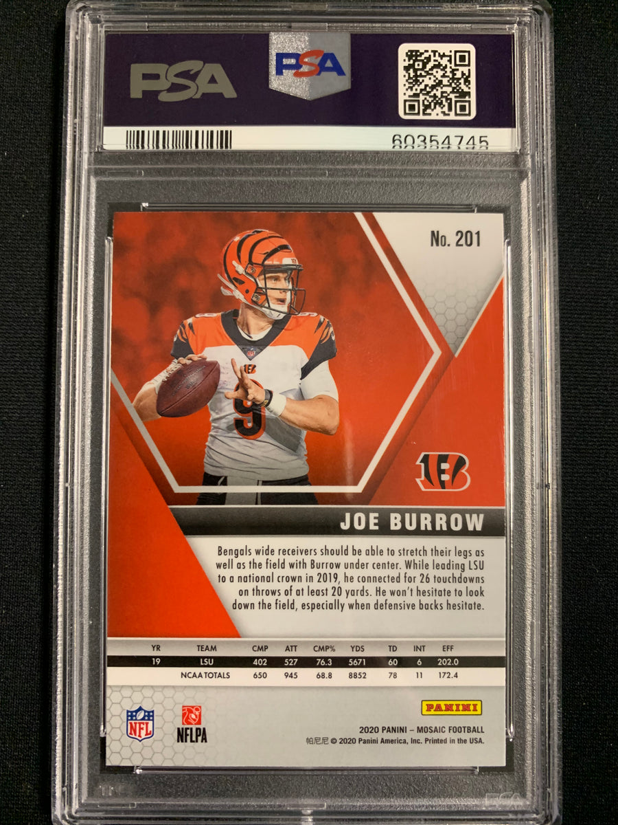 Joe Burrow 2021 Panini Mosaic Will to Win Mosaic #8 (ISA 9)