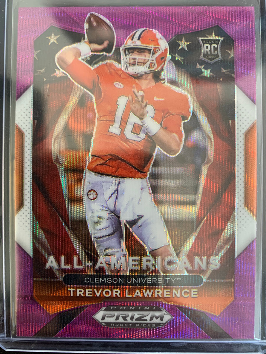 2021 Prizm Draft Picks Base All American #181 Trevor Lawrence - Clemson  Tigers