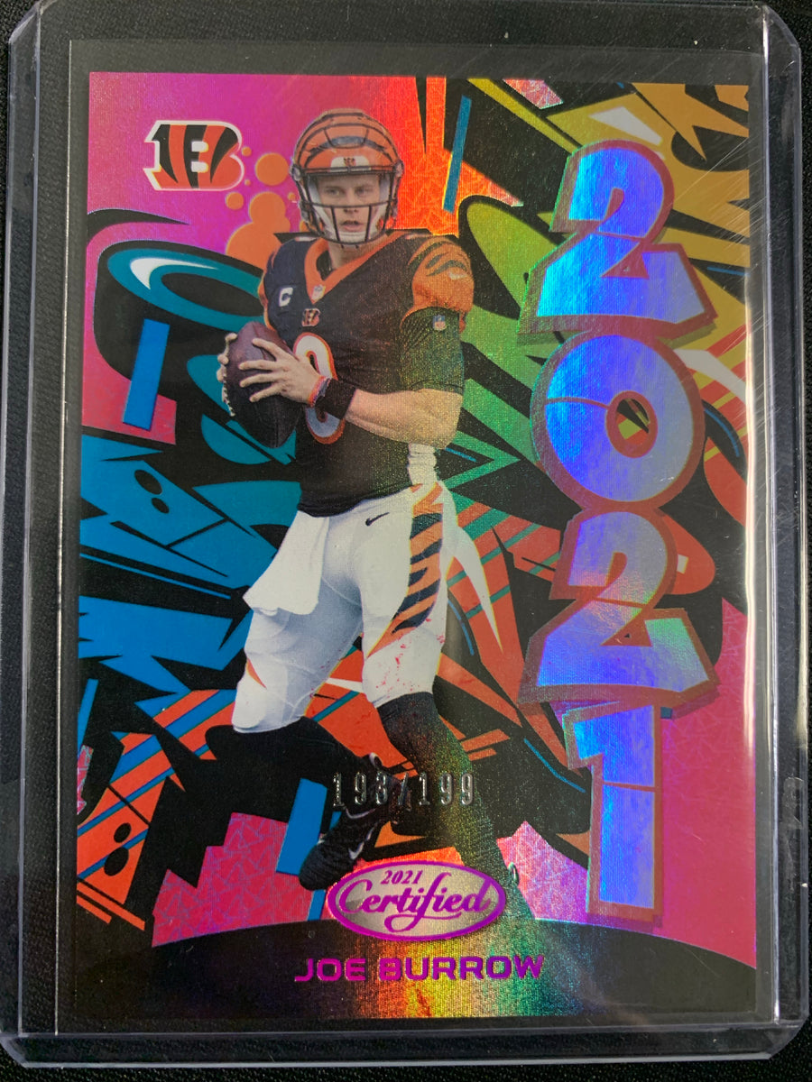 Joe Burrow Bengals 2021 Panini Certified Graffiti