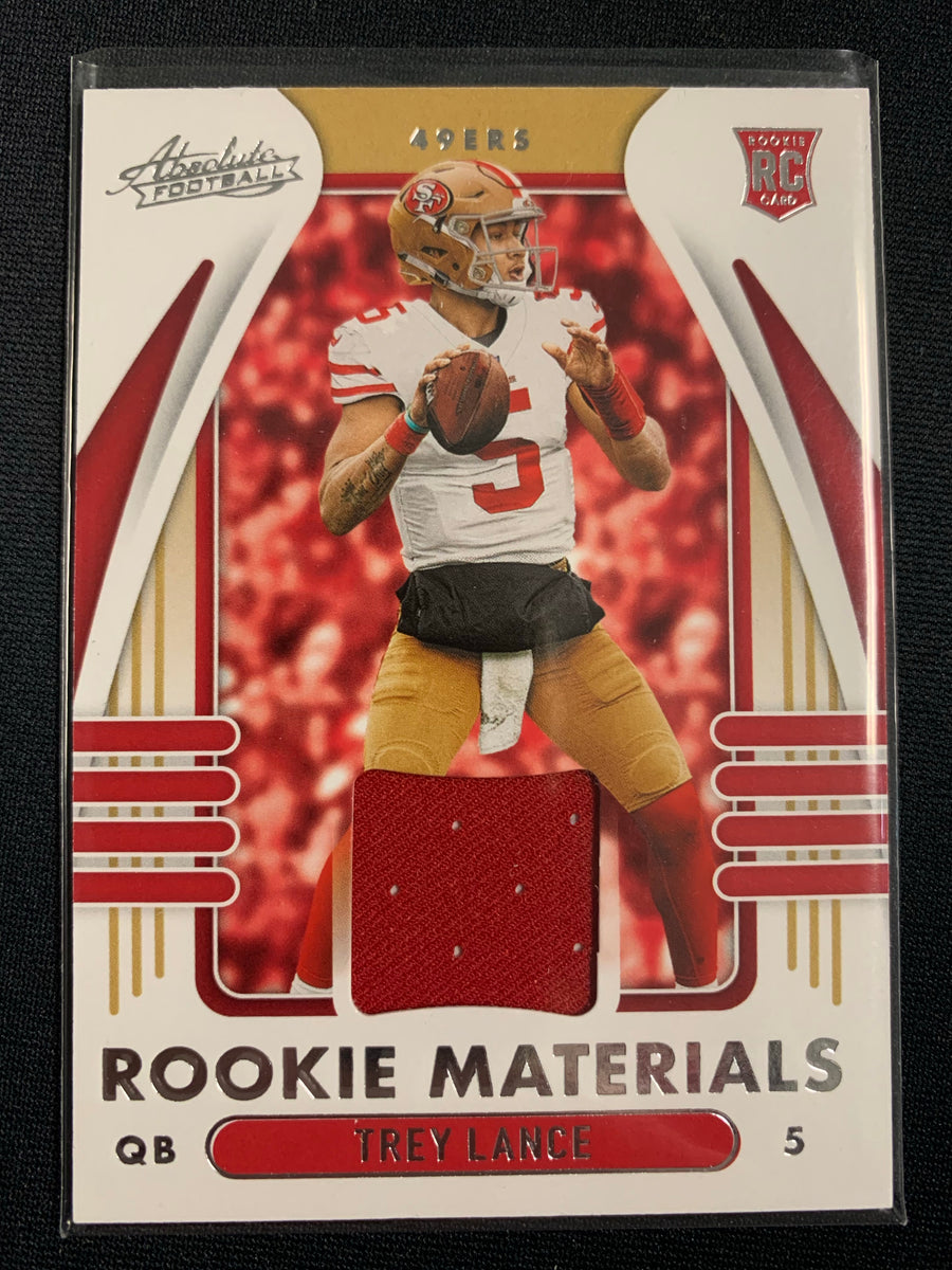 2021 Trey Lance Panini Absolute ROOKIE MATERIALS JERSEY RELIC RC #ARM