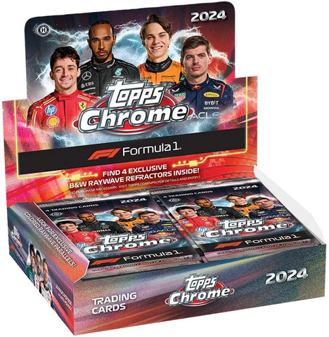 2024 TOPPS CHROME FORMULA 1 RACING QUALIFYING LAP BOX - BRAND NEW