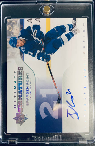 2019-20 UPPER DECK ULTIMATE HOCKEY #US-BP TAMPA BAY LIGHTNING - BRAYDEN POINT ULTIMATE SIGNATURES