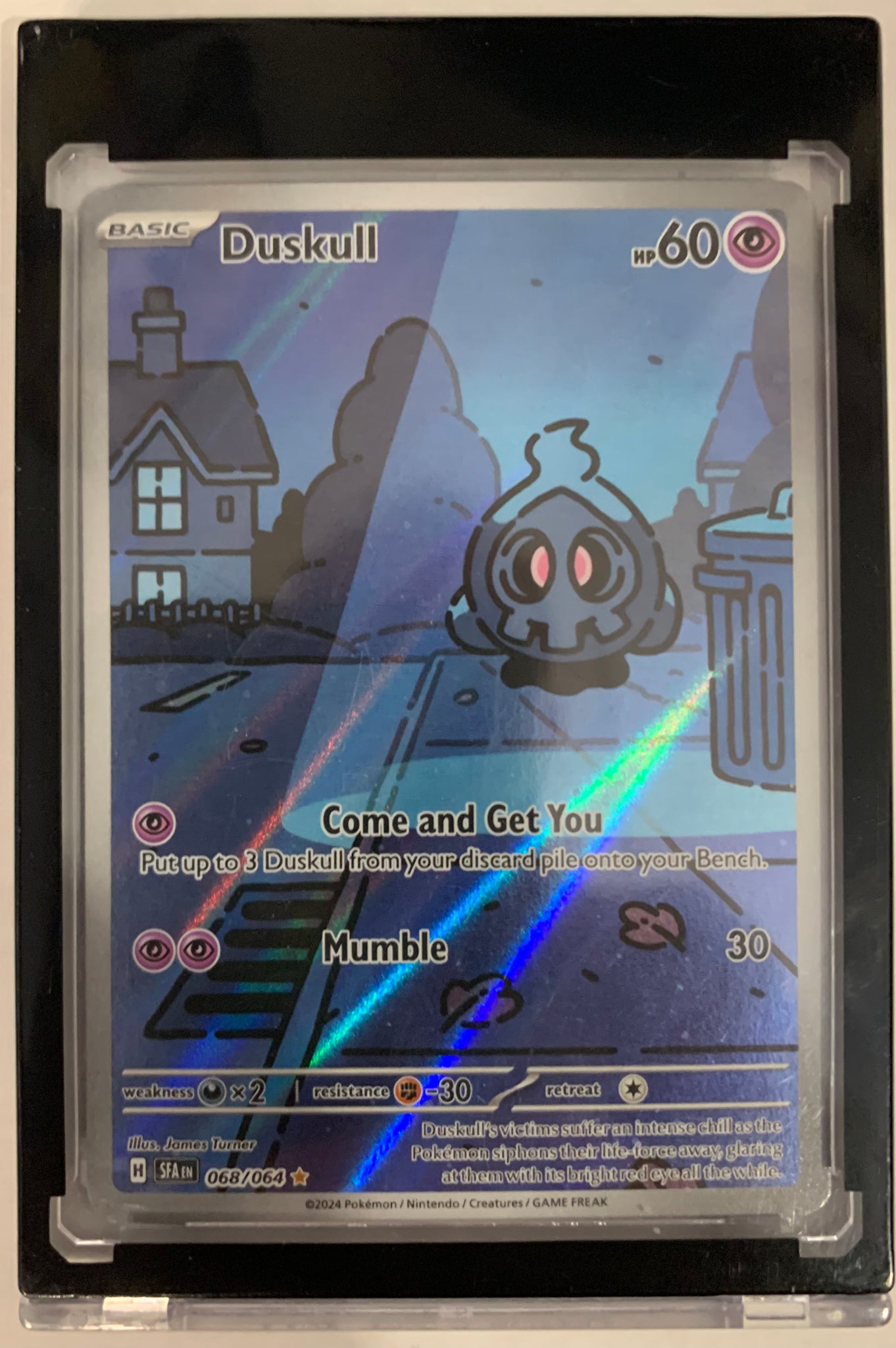 2024 POKEMON S/V SHROUDED FABLE - DUSKULL ILLUSTRATION RARE #068/064 - MINT! (Copy)