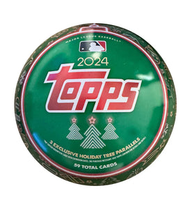 2024 TOPPS HOLIDAY BASEBALL TIN - BRAND NEW!