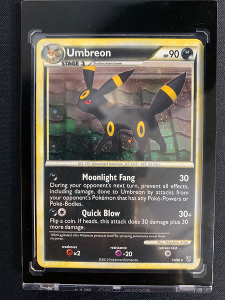 2010 POKEMON HG & SS UNDAUNTED - UMBREON HOLO RARE #10/90 - NEAR MINT