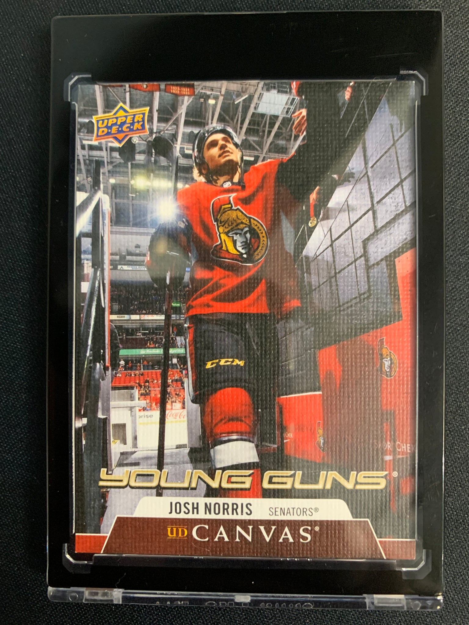 2020-21 UPPER DECK HOCKEY #C111 OTTAWA SENATORS - JOSH NORRIS YOUNG GUNS CANVAS ROOKIE CARD