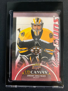 2021-22 UPPER DECK S1 HOCKEY #C116 BOSTON BRUINS - JEREMY SWAYMAN CANVAS YOUNG GUNS ROOKIE CARD