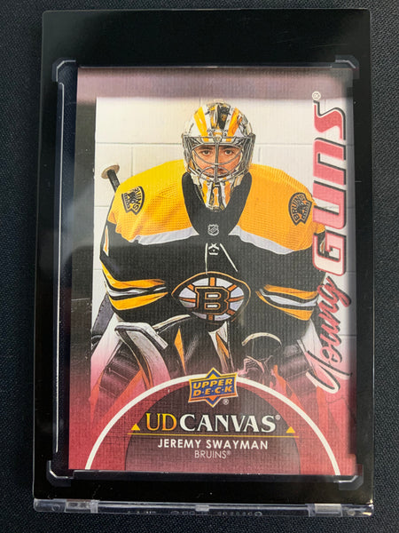 2021-22 UPPER DECK S1 HOCKEY #C116 BOSTON BRUINS - JEREMY SWAYMAN CANVAS YOUNG GUNS ROOKIE CARD