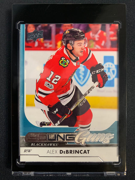 2017-18 UPPER DECK HOCKEY #221 CHICAGO BLACKHAWKS - ALEX DEBRINCAT YOUNG GUNS ROOKIE CARD