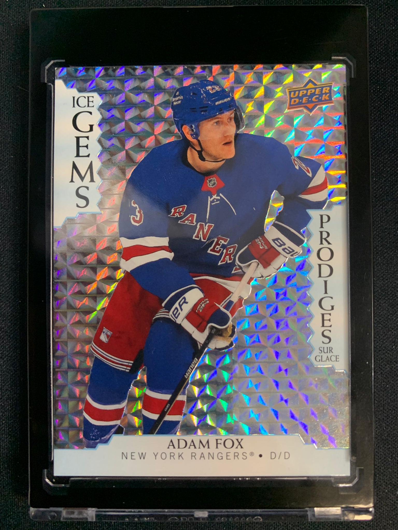 2023-24 TIM HORTONS COLLECTION #IG-5 - ADAM FOX ICE GEMS SSP INSERT