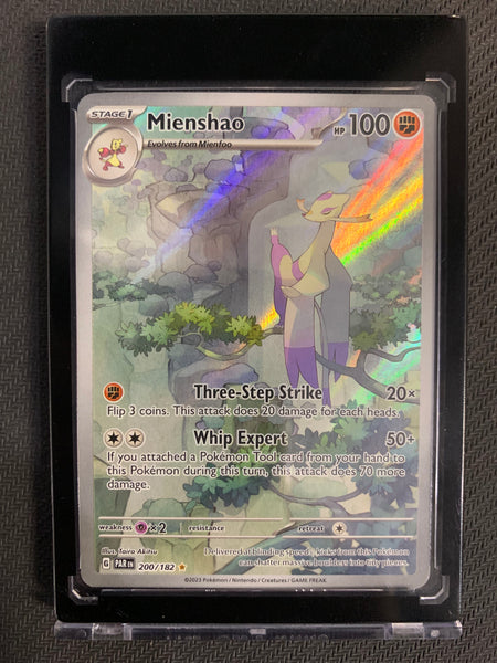 POKEMON S/V4 PARADOX RIFT - MIENSHAO SPECIAL ILLUSTRATION RARE 200/182 - MINT