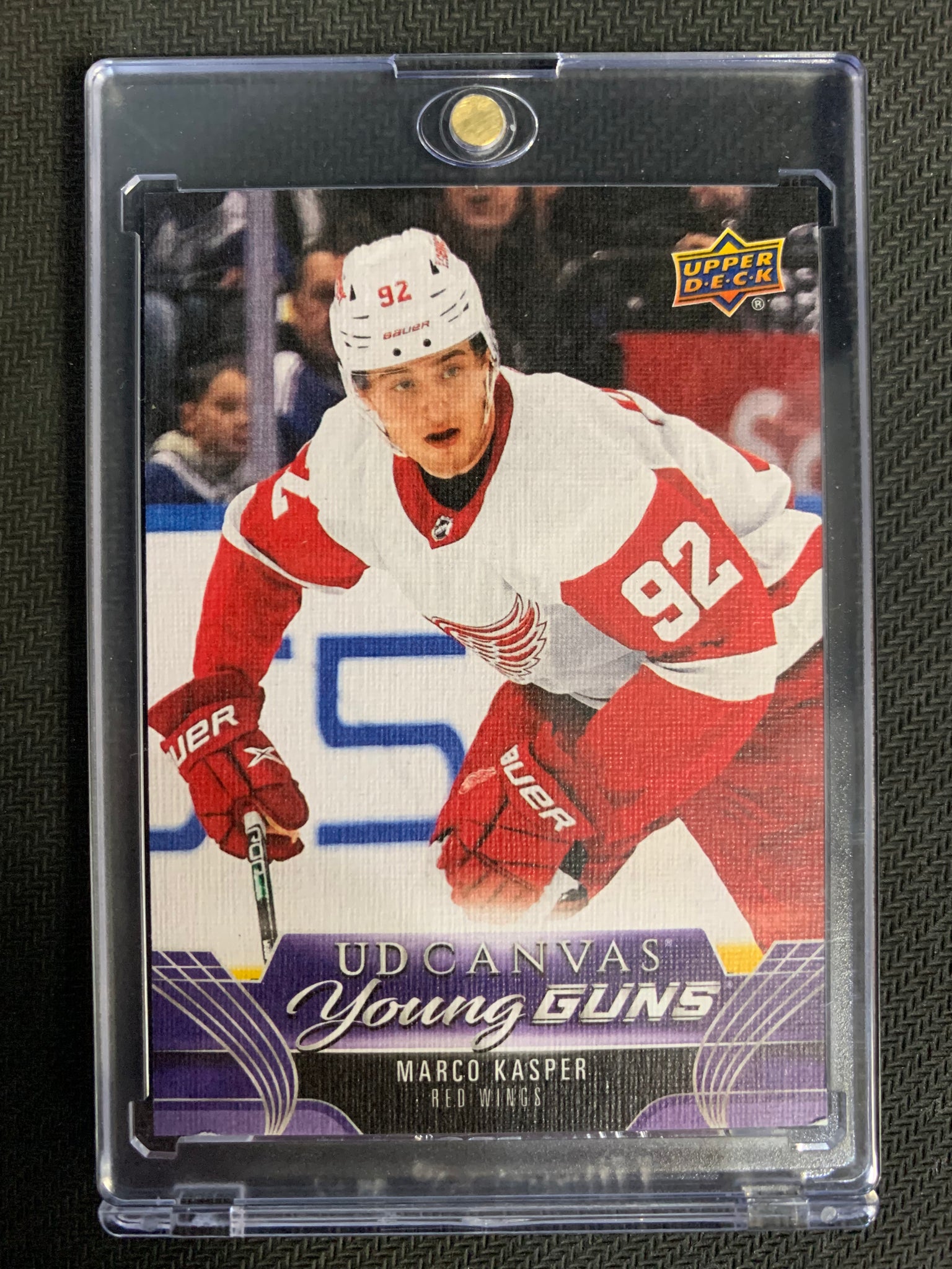 2023-24 UPPER DECK SERIES 1 HOCKEY #C118 DETROIT RED WINGS - MARCO KASPER YOUNG GUNS CANVAS ROOKIE