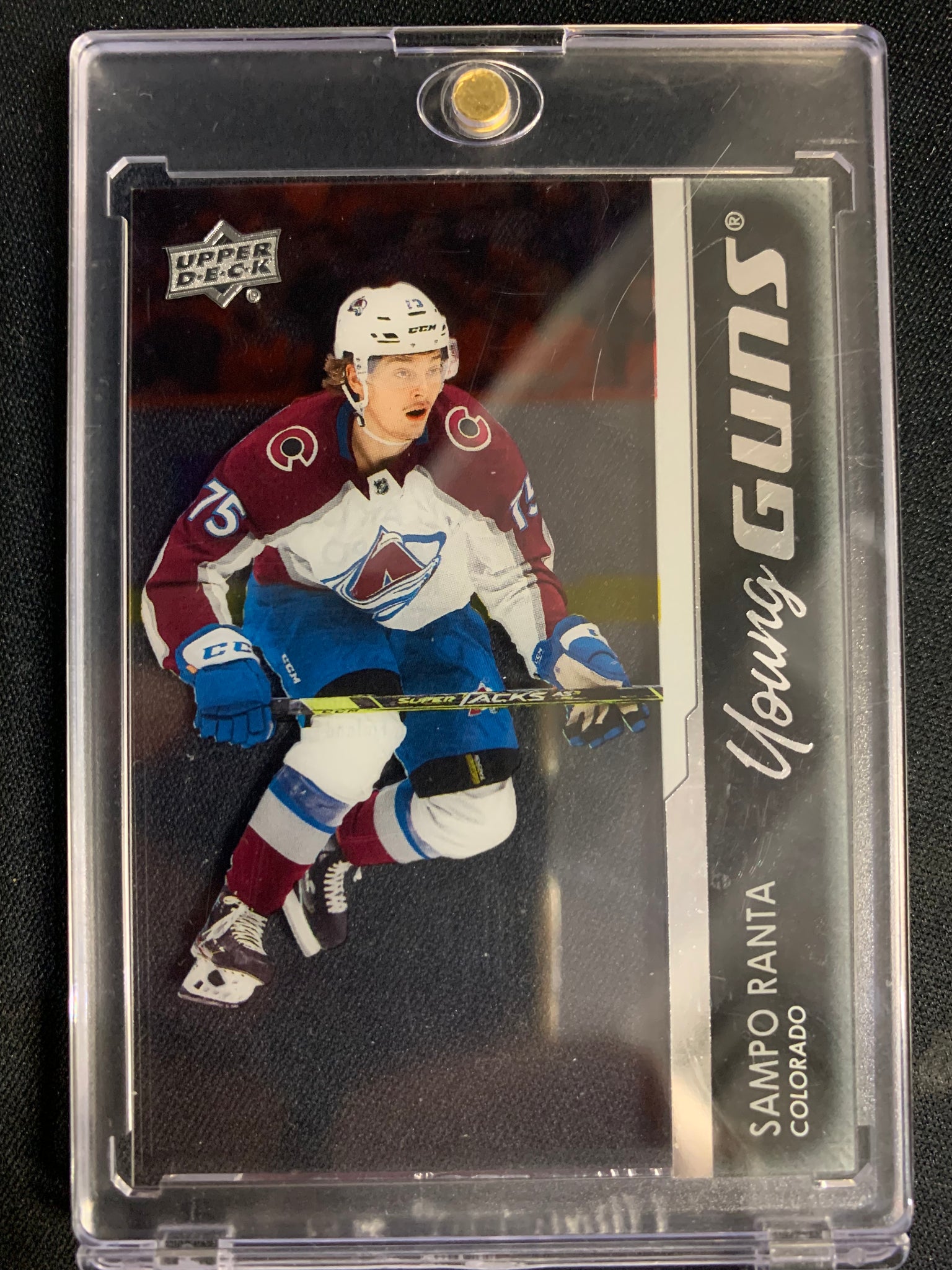 2021-22 UPPER DECK S2 HOCKEY #457 COLORADO AVALANCHE - SAMPO RANTA CLEAR CUT YOUNG GUNS ROOKIE CARD