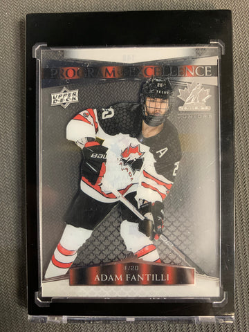 2023 UPPER DECK TEAM CANADA JUNIORS HOCKEY #149 - ADAM FANTILLI POE ACETATE SP PARALLEL