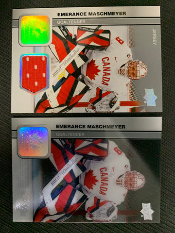 2023 UPPER DECK TEAM CANADA JUNIORS HOCKEY # 41 EMERANCE MASCHMEYER LOT OF 2