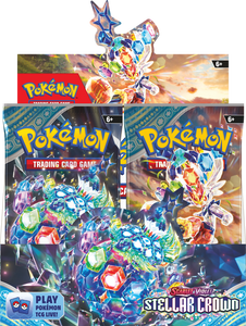 POKEMON SCARLET & VIOLET STELLAR CROWN BOOSTER BOX SEALED CASE OF 6