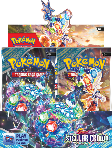 POKEMON SCARLET & VIOLET STELLAR CROWN BOOSTER BOX SEALED CASE OF 6