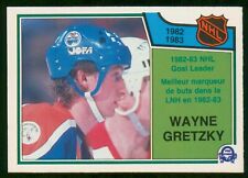 1983-84 O-PEE-CHEE HOCKEY #215 EDMONTON OILERS - WAYNE GRETZKY GOALS LEADER CARD RAW