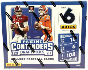 2021 PANINI CONTENDERS DRAFT PICKS FOOTBALL HOBBY BOXES