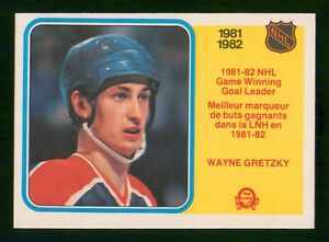 1982-83 O-PEE-CHEE HOCKEY #242 EDMONTON OILERS - WAYNE GRETZKY GWG LEADER CARD RAW