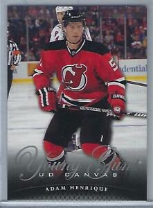 2011-12 UPPER DECK HOCKEY #C107 - NEW JERSEY DEVILS - ADAM HENRIQUE YOUNG GUNS CANVAS ROOKIE CARD