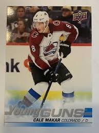 2019-20 UPPER DECK HOCKEY #493 COLORADO AVALANCHE - CALE MAKAR YOUNG GUNS RC RAW