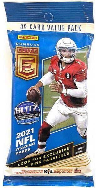 2021 PANINI DONRUSS ELITE FOOTBALL 30 CARD VALUE PACKS CELLO