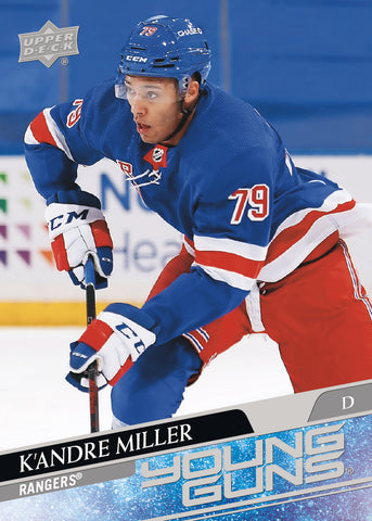 2020-21 UPPER DECK HOCKEY #469 NEW YORK RANGERS - K'ANDRE MILLER YOUNG GUNS ROOKIE CARD