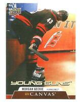 2020-21 UPPER DECK HOCKEY #C93 CAROLINA HURRICANES - MORGAN GEEKIE YOUNG GUNS CANVAS ROOKIE CARD