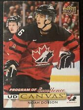 2019-20 UPPER DECK HOCKEY #C267 - NOAH DOBSON PROGRAM OF EXCELLENCE CANVAS ROOKIE CARD