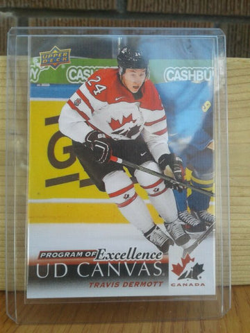 2018-19 UPPER DECK HOCKEY #C266 - TRAVIS DERMOTT POE CANVAS ROOKIE CARD