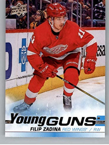 2019-20 UPPER DECK HOCKEY #478 DETROIT RED WINGS - FILIP ZADINA YOUNG GUNS ROOKIE CARD - HOT!