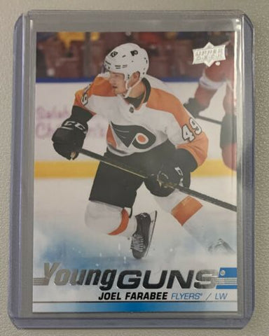 2019-20 UPPER DECK HOCKEY #491 PHILADELPHIA FLYERS - JOEL FARABEE YOUNG GUNS ROOKIE CARD - HOT!