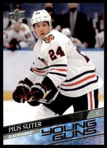 2020-21 UPPER DECK HOCKEY #484 CHICAGO BLACKHAWKS - PIUS SUTER YOUNG GUNS ROOKIE CARD