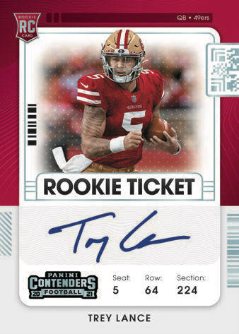 2021 Panini Contenders Football 1st Off The Line FOTL Hobby Box