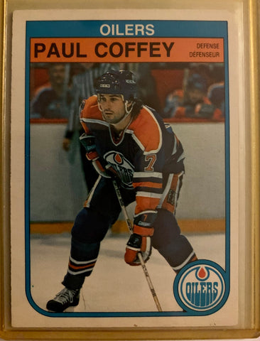 1982-83 O-PEE-CHEE HOCKEY #101 EDMONTON OILERS - PAUL COFFEY CARD RAW