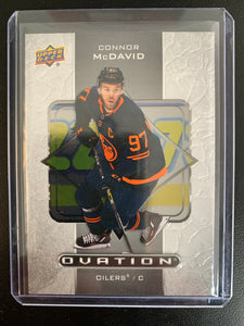 2020-21 UPPER DECK EXTENDED SERIES HOCKEY #O-9 EDMONTON OILERS - CONNOR MCDAVID OVATION INSERT CARD