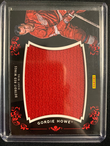 2012 PANINI HOCKEY #GH DETROIT RED WINGS - GORDIE HOWE BLACK FRIDAY JUMBO PATCH