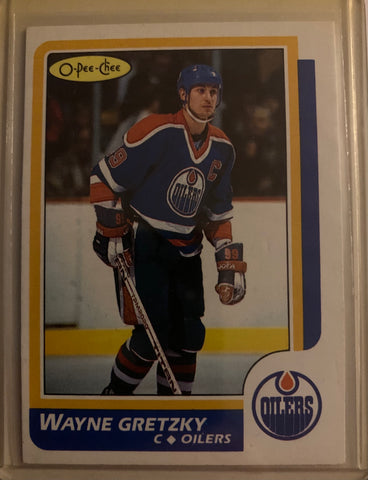 1986-87 O-PEE-CHEE HOCKEY #3 EDMONTON OILERS - WAYNE GRETZKY CARD RAW