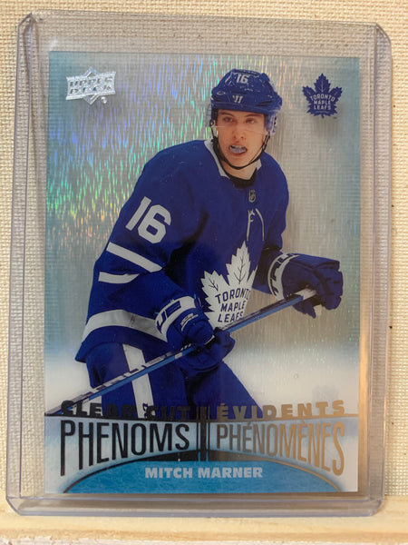 2018-19 TIM HORTONS HOCKEY TORONTO MAPLE LEAFS -  CLEAR CUT PHENOMS MITCH MARNER CARD RAW