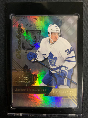 2016-17 UPPER DECK FLAIR SHOWCASE HOCKEY #21 TORONTO MAPLE LEAFS - AUSTON MATTHEWS SHOWCASE ROOKIE CARD