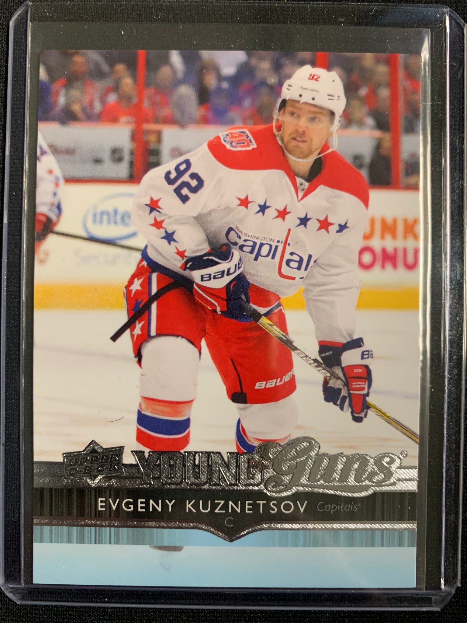 2014-15 UPPER DECK S1 HOCKEY #248 WASHINGTON CAPITALS - EVGENY KUZNETSOV YOUNG GUNS ROOKIE CARD