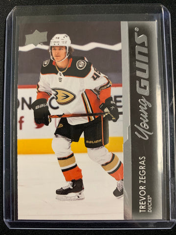 2021-22 UPPER DECK S1 HOCKEY #232 ANAHEIM DUCKS - TREVOR ZEGRAS YOUNG GUNS ROOKIE CARD