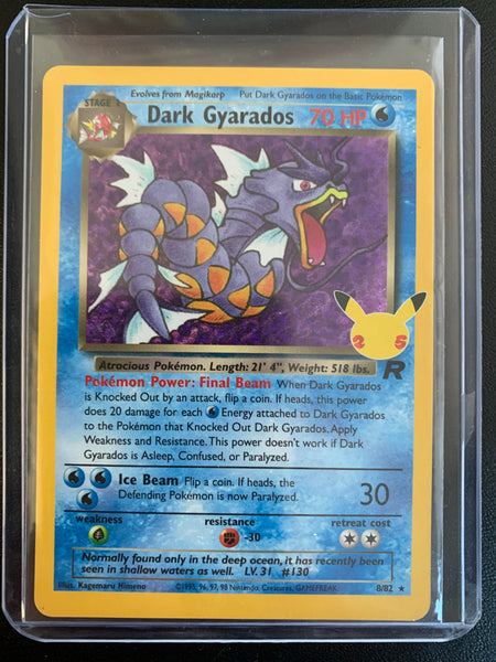 POKEMON 25TH ANNIVERSARY CELEBRATIONS - DARK GYARADOS 8/82