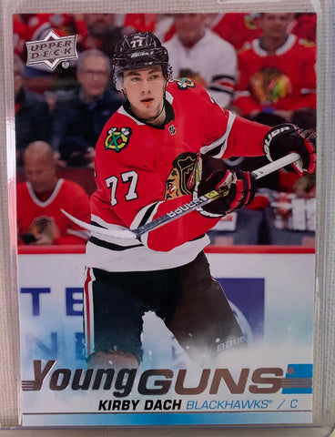 2019-20 UPPER DECK HOCKEY #451 CHICAGO BLACKHAWKS - KIRBY DACH YOUNG GUNS ROOKIE CARD