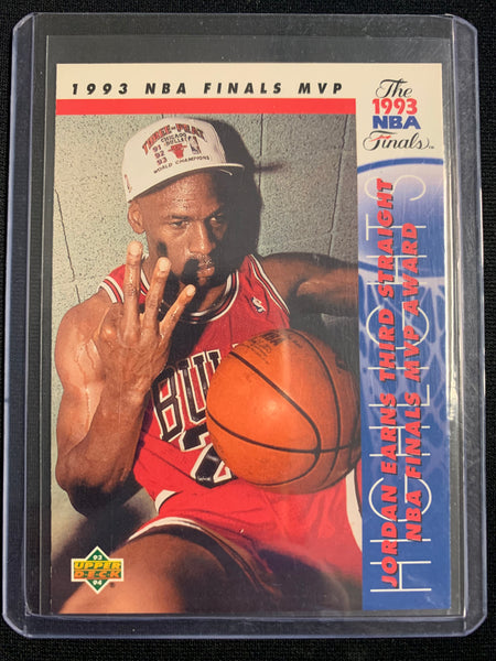 1993-94 UPPER DECK BASKETBALL #204 - MICHAEL JORDAN 1993 NBA FINALS MVP