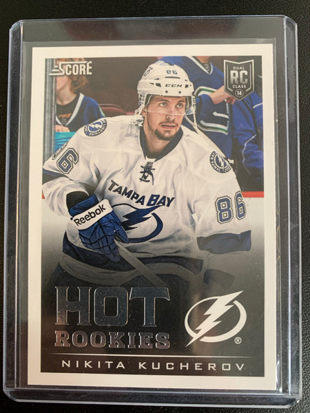 2013-14 PANINI SCORE HOCKEY #705 TAMPA BAY LIGHTNING - NIKITA KUCHEROV HOT ROOKIES ROOKIE CARD