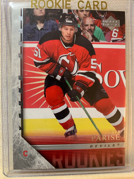 2005-06 UPPER DECK HOCKEY #206 NEW JERSEY DEVILS - ZACH PARISE YOUNG GUNS ROOKIE CARD RAW